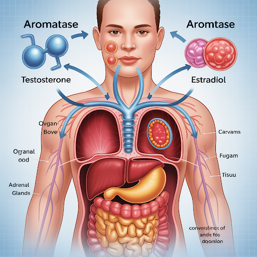 Die Aromatase ist ein wichtiges Enzym im menschlichen Körper, das eine entscheidende Rolle im Stoffwechsel von Hormonen spielt